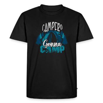 Camping Camper Présent Amoureux de la Nature - T-shirt Premium bio Homme - noir - Devant - Nico (187cm)