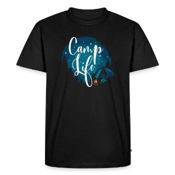 Camping Camper Présent Amoureux de la Nature - T-shirt Premium bio Homme - noir - Devant - Nico (187cm)
