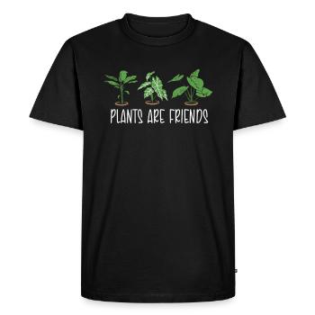 Jardinier Présent Hobby Jardinier Jardin Plantes Prairie - T-shirt Premium bio Homme - noir - Devant - Nico (187cm)