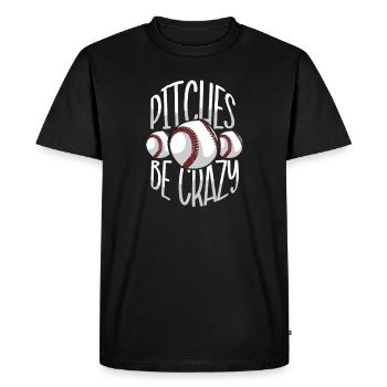 Baseball présent home run joueur de baseball athlète - T-shirt Premium bio Homme - noir - Devant - Nico (187cm)