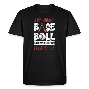 Baseball Present Homerun Baseball Player Athlete - Men's Premium Organic T-Shirt - black - Front - Nico (187cm)