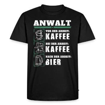 Mon quotidien en tant qu'avocat - T-shirt Premium bio Homme - noir - Devant - Nico (187cm)