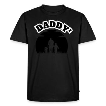 Daddy² Enfant Garçon Noir - T-shirt Premium bio Homme - noir - Devant - Nico (187cm)