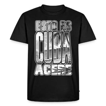 Esto es Cuba Acere - Citation cubaine pour les fans cubains - T-shirt Premium bio Homme - noir - Devant - Nico (187cm)