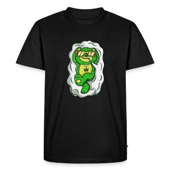 Grass Bear Sunglasses Green Cloud Chilling - Men's Premium Organic T-Shirt - black - Front - Nico (187cm)