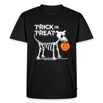 Trick or Treat Halloween Dog - T-shirt Premium bio Homme - noir - Devant - Nico (187cm)