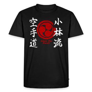 Karaté Shorin Ryu Kanji Art Martial Japon - T-shirt Premium bio Homme - noir - Devant - Nico (187cm)