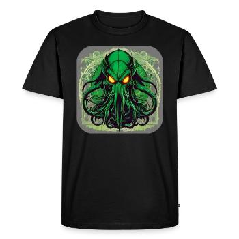 Monstre immortel de Cthulhu dans l’univers - T-shirt Premium bio Homme - noir - Devant - Nico (187cm)