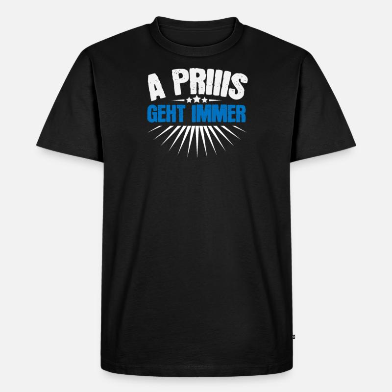 Schnupfer Schnupftabak Geschenk Snuff Liebhaber - Männer Premium Bio T-Shirt - Schwarz