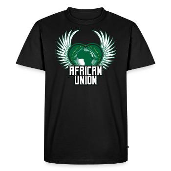 Union africaine - T-shirt Premium bio Homme - noir - Devant - Nico (187cm)