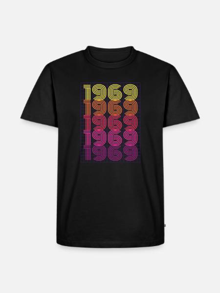 1969 Rétro - T-shirt Premium bio Homme - noir