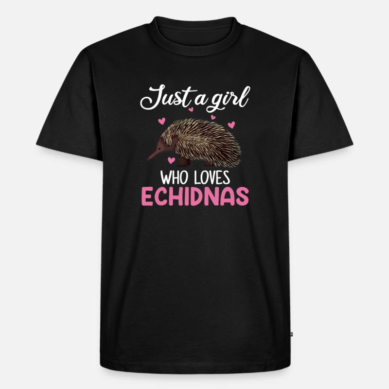 echidna whisperer, echidna - Men's Premium Organic T-Shirt - black