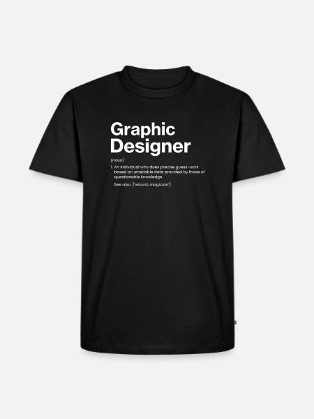 Graphic Designer Definition, graphic designer - Men's Premium Organic T-Shirt - black