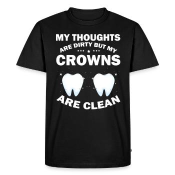 Conception de cliniques dentaires et de techniciens de laboratoire dentaire - T-shirt Premium bio Homme - noir - Devant - Nico (187cm)