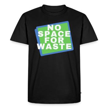 No space for waste - Men's Premium Organic T-Shirt - black - Front - Nico (187cm)