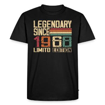 Original 1968 Vintage Cadeau D’anniversaire 1968 - T-shirt Premium bio Homme - noir - Devant - Nico (187cm)
