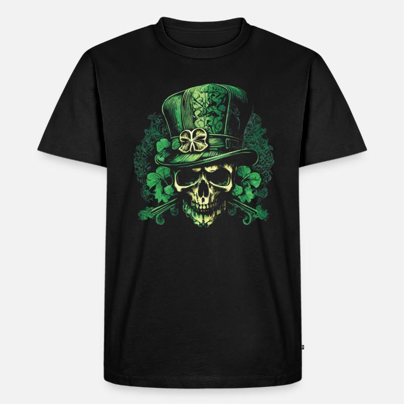 Crâne de lutin - T-shirt Premium bio Homme - noir
