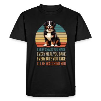 Chaque collation que vous préparez Berner Sennenhund Sennen - T-shirt Premium bio Homme - noir - Devant - Nico (187cm)