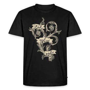 Foi - T-shirt Premium bio Homme - noir - Devant - Nico (187cm)