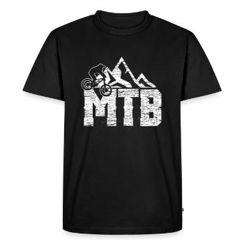 VTT - VTT de descente cadeau - T-shirt Premium bio Homme - noir - Devant - Nico (187cm)