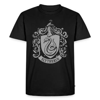 Harry Potter Emblème Serpentard - T-shirt Premium bio Homme - noir - Devant - Nico (187cm)