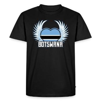 Botswana - T-shirt Premium bio Homme - noir - Devant - Nico (187cm)
