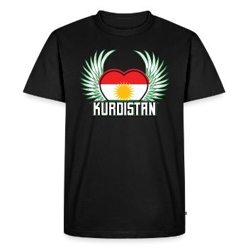 Kurdistan - T-shirt Premium bio Homme - noir - Devant - Nico (187cm)