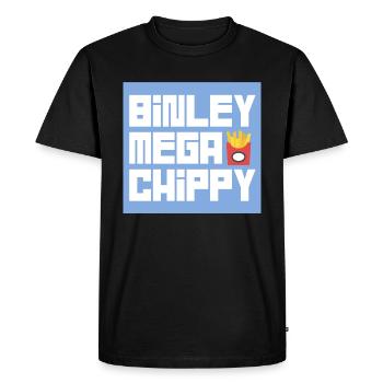 BINLEY méga chippy - T-shirt Premium bio Homme - noir - Devant - Nico (187cm)