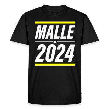 Malle 2024 - Men's Premium Organic T-Shirt - black - Front - Nico (187cm)