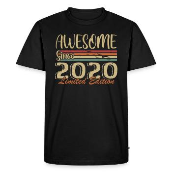 Legends Are Born In 2020 Vintage 2020 - Men's Premium Organic T-Shirt - black - Front - Nico (187cm)