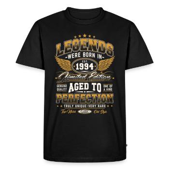1994 Vintage Born Legends Cadeau d’anniversaire - T-shirt Premium bio Homme - noir - Devant - Nico (187cm)