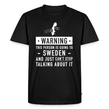 Suède cadeau de vacances typique - T-shirt Premium bio Homme - noir - Devant - Nico (187cm)