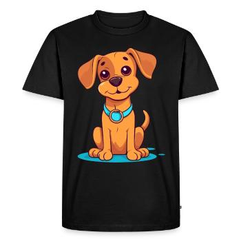 Conception de chien mignon pour les propriétaires de chiens - T-shirt Premium bio Homme - noir - Devant - Nico (187cm)