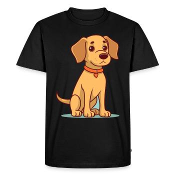 Conception de chien mignon pour les propriétaires de chiens - T-shirt Premium bio Homme - noir - Devant - Nico (187cm)