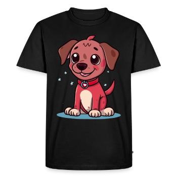 Conception de chien mignon pour les propriétaires de chiens - T-shirt Premium bio Homme - noir - Devant - Nico (187cm)