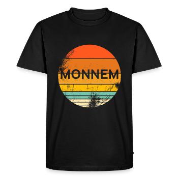 Mannheim Hessen Monnem Dialecte Drôle Idée cadeau - T-shirt Premium bio Homme - noir - Devant - Nico (187cm)