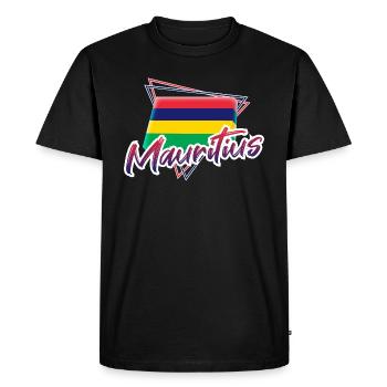 Maurice - T-shirt Premium bio Homme - noir - Devant - Nico (187cm)