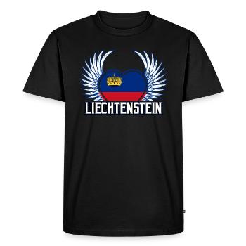 Liechtenstein - T-shirt Premium bio Homme - noir - Devant - Nico (187cm)