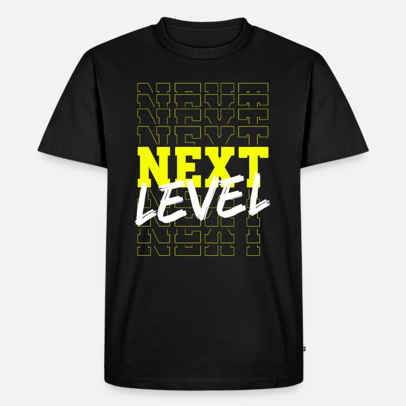 Nächste Stufe - Männer Premium Bio T-Shirt - Schwarz