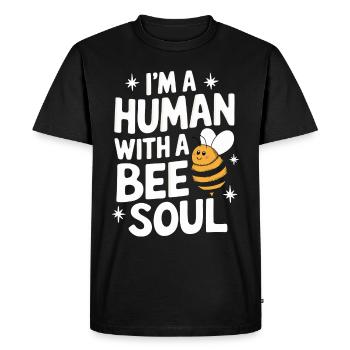 abeille abeille apicultrice abeille abeille - T-shirt Premium bio Homme - noir - Devant - Nico (187cm)