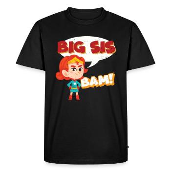 Big Sister Superhero - T-shirt Premium bio Homme - noir - Devant - Nico (187cm)