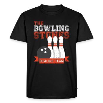 Bowling Stones Bowling Team - T-shirt Premium bio Homme - noir - Devant - Nico (187cm)