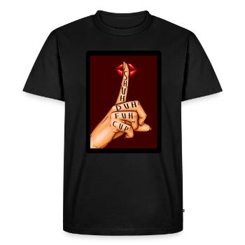 Shuh Duh Fuh Cup Lip Slay - T-shirt Premium bio Homme - noir - Devant - Nico (187cm)
