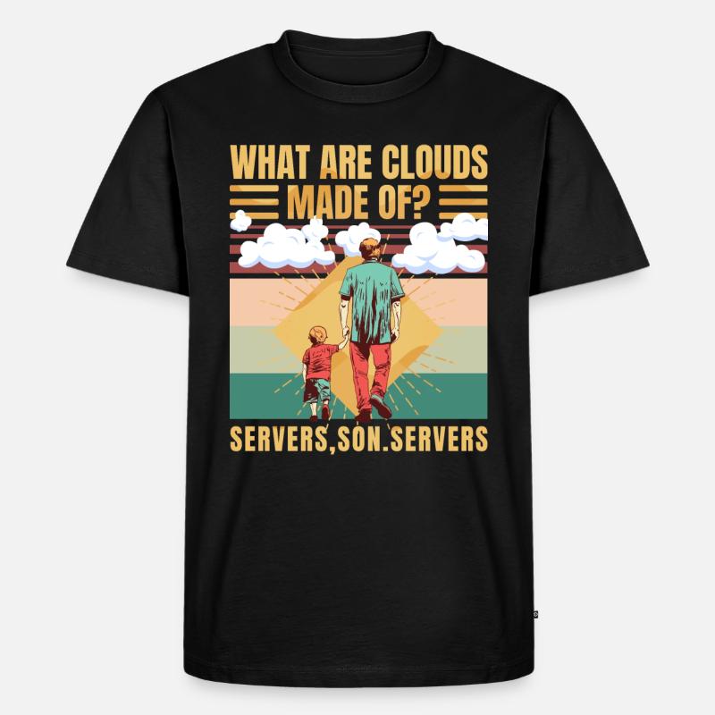 Funny Programmer Software Developer Computer - Men's Premium Organic T-Shirt - black