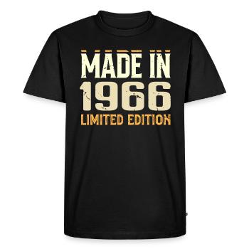 Cadeau Anniversaire 1966 Génial Depuis 1966 Retro - T-shirt Premium bio Homme - noir - Devant - Nico (187cm)