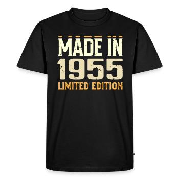 Awesome 1955 Anniversary Gift Since 1955 Retro - Men's Premium Organic T-Shirt - black - Front - Nico (187cm)