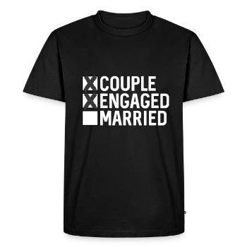 PASSENGER - LOVES - CHECKBOX - Men's Premium Organic T-Shirt - black - Front - Nico (187cm)