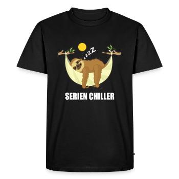 Sloth Series Chiller TV Télévision Movie - T-shirt Premium bio Homme - noir - Devant - Nico (187cm)
