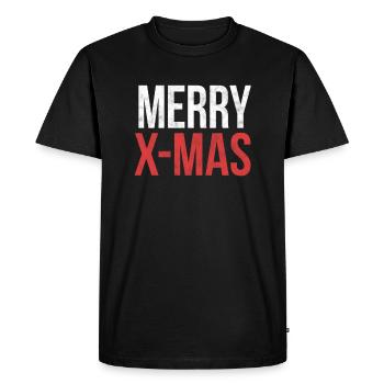 Chemise Merry X Mas Funny Christmas Shirt - T-shirt Premium bio Homme - noir - Devant - Nico (187cm)