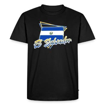 El Salvador - Men's Premium Organic T-Shirt - black - Front - Nico (187cm)